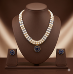 Royal Blue Empress Pearl Pendant Set