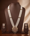 Royal Temple Bloom Pearl Pendent Set