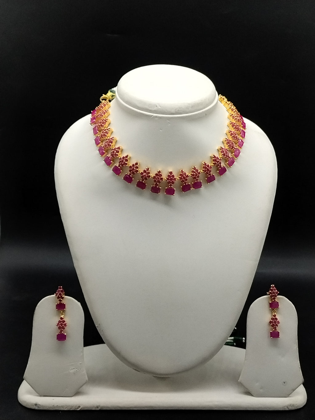 Ruby Bloom traditional choker necklace set for women