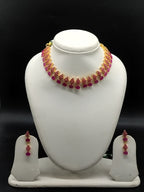 Ruby Bloom traditional choker necklace set for women
