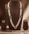 Scarlet Blossom Long Pearl Set