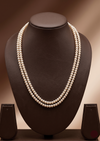 Silver Mist Freshwater Pearl Two Line Mala