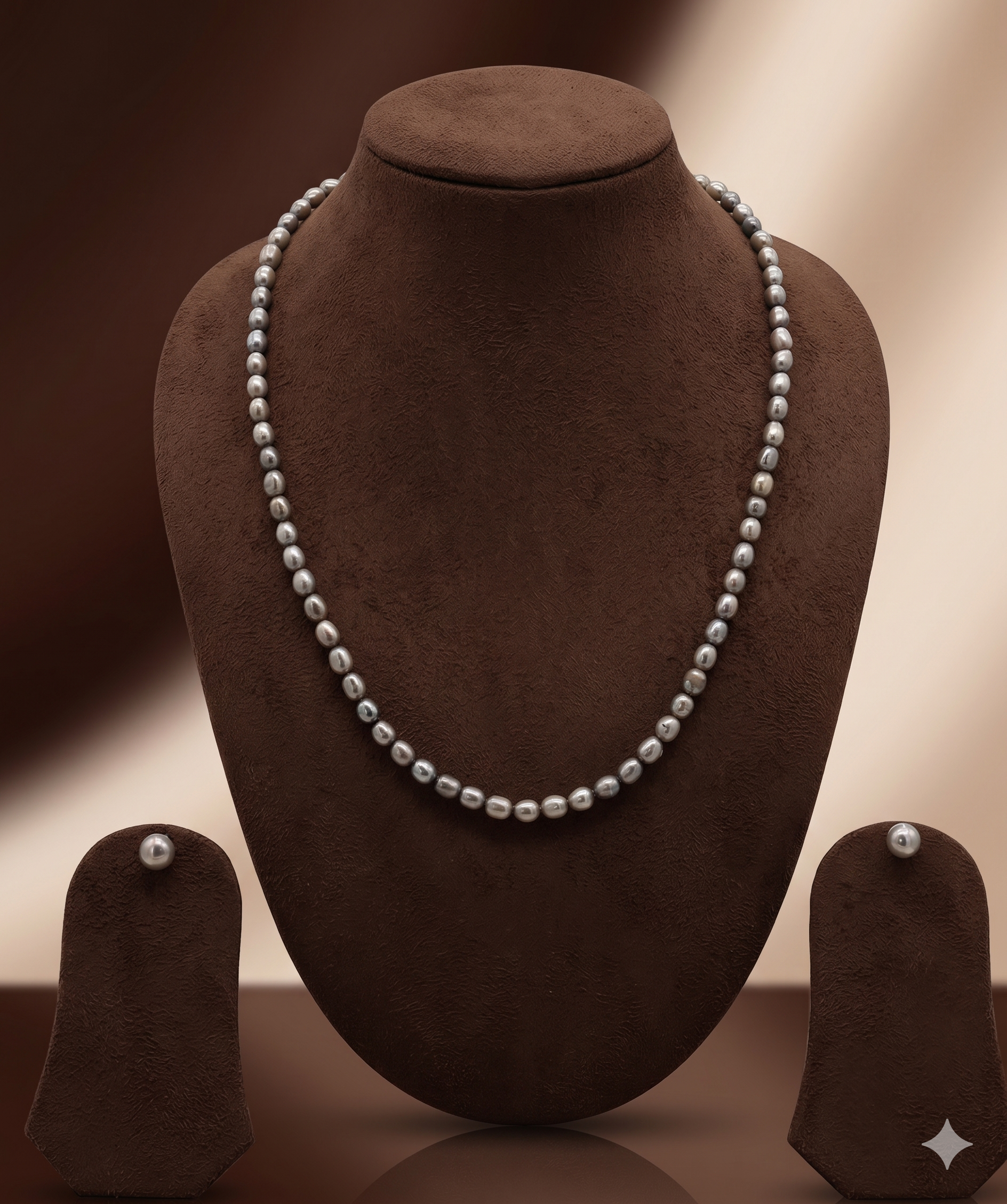 Single-Strand Freshwater Pearl Necklace Set