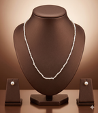 Single-Strand Freshwater Rice Pearl Necklace Set