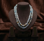 Sky Mist Gemstone Beaded Fancy Pendent Set