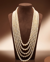 South Sea golden round pearl five-line mala