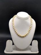 South Sea golden round pearl one-line mala
