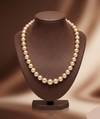 South Sea golden round pearl one-line mala