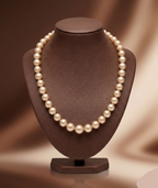 South Sea golden round pearl one-line mala