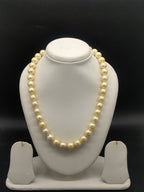 South Sea golden round pearl one-line mala
