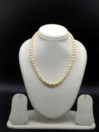 South Sea golden round pearl one-line mala