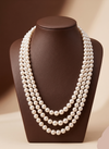 South Sea white round pearl graded one-line mala