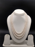 South Sea white round pearl graded one-line mala