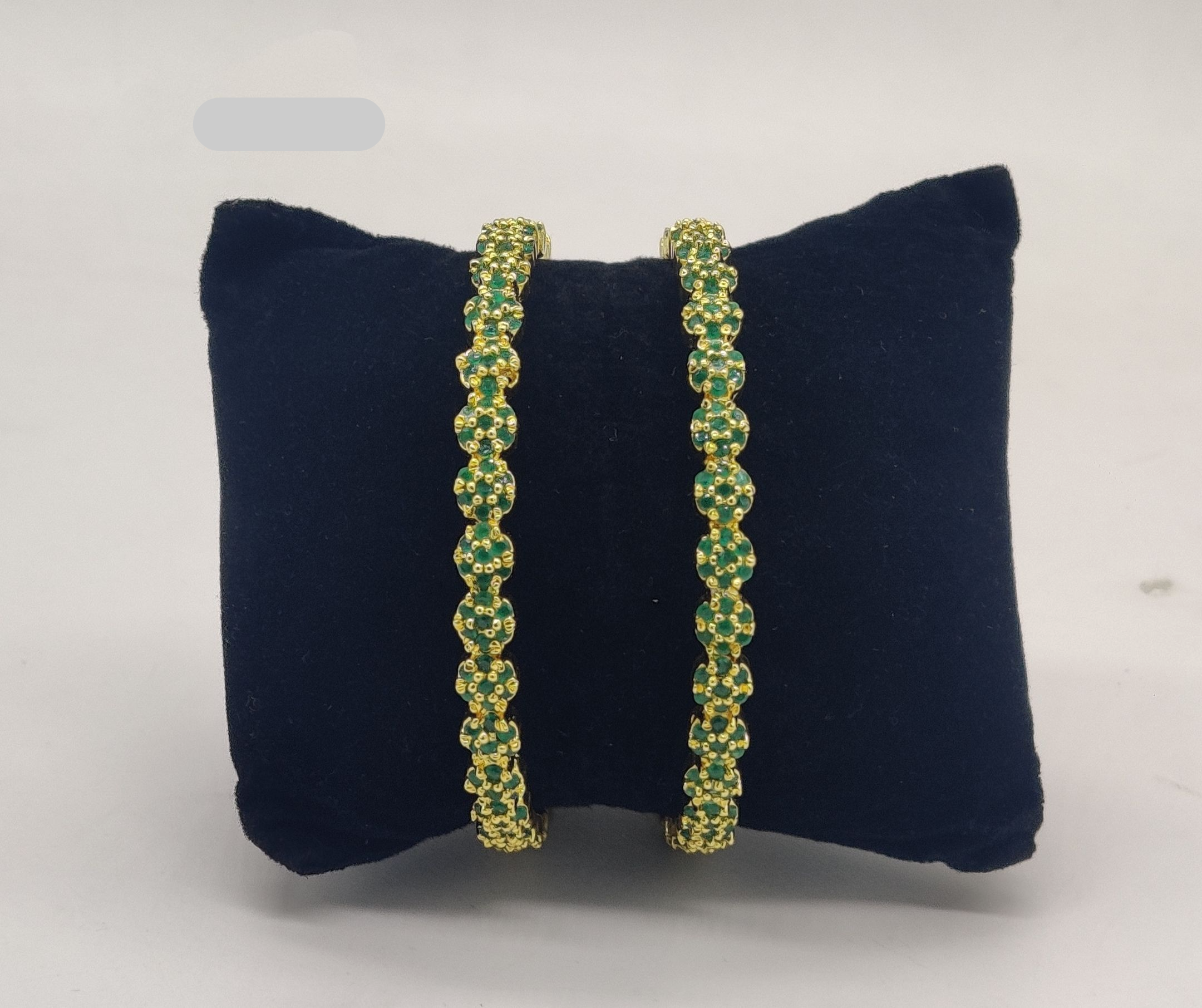 Spiral Green Radiance Bangles