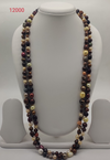 Sunset Bloom Pearl Strand freshwater pearl necklace with multi colour pearls in two strand layered design