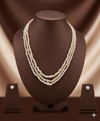 Three-Strand Freshwater Pearl Necklace & Earrings Set