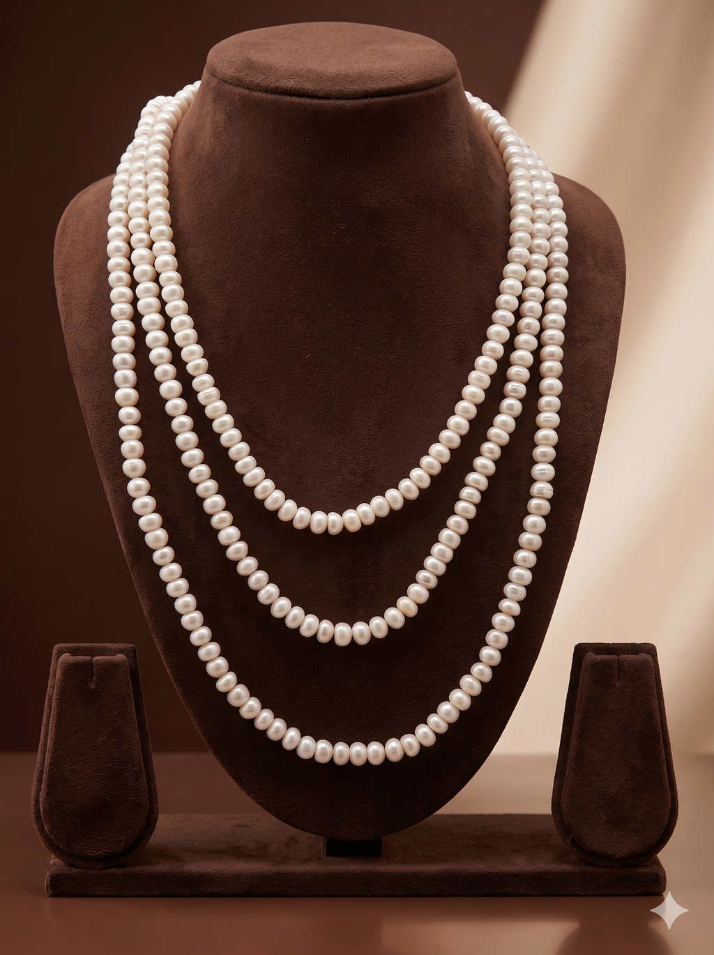 Triple-Strand Freshwater Pearl Necklace