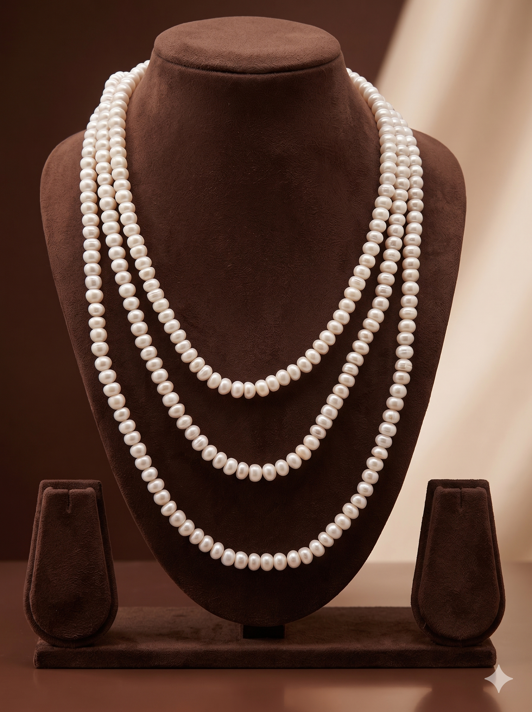 Triple-Strand Freshwater Pearl Necklace
