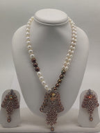 Twilight Elegance multi-strand freshwater pearl pendent set
