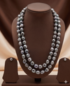 Two-Strand Freshwater Pearl Necklace & Earrings Set