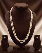 Two Strand Baroque Freshwater Pearl Necklace & Earrings Set