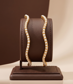 Wavy Pearl Delight Bangles