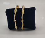 Wavy Pearl Line Designer Bangles