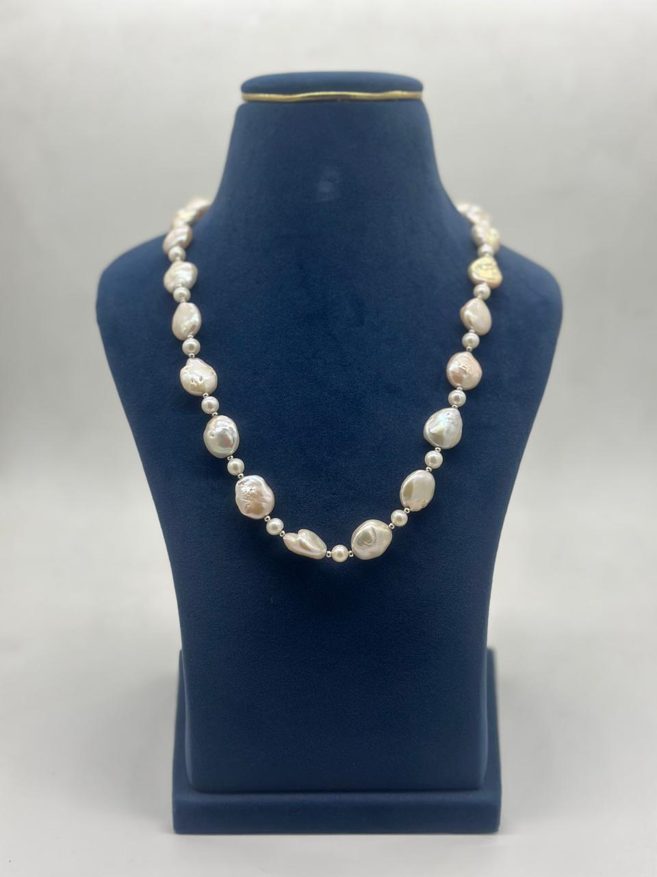 Ivory Whisper Baroque Pearl Necklace