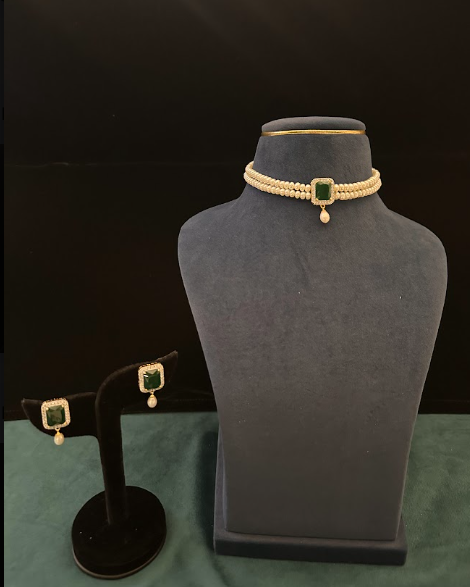 emerald-freshwater-pearl-choker-set