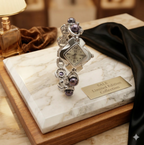 pearl bracelet watch for women with diamond shaped dial