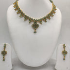 Green Emerald Necklace Set
