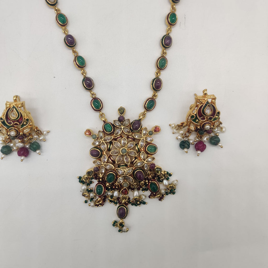 Multicolour Necklace Set