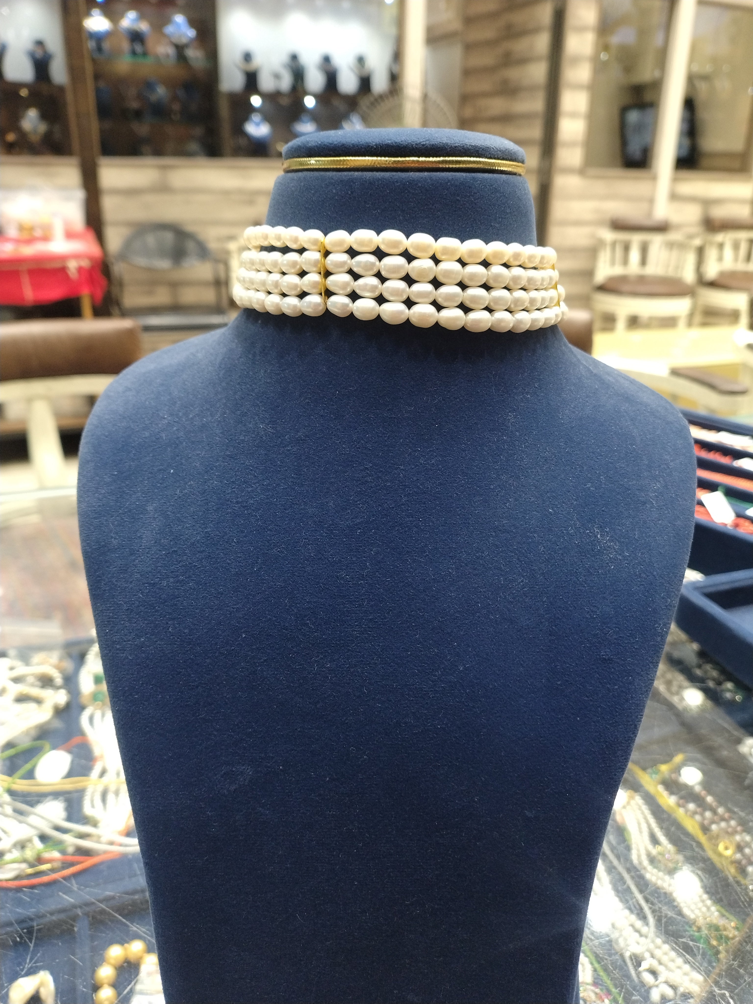 Blush Harmony Multi-Strand Pearl Choker Set