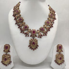 Red CZ Necklace Set