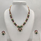 Multicolour Pearls Necklace Set
