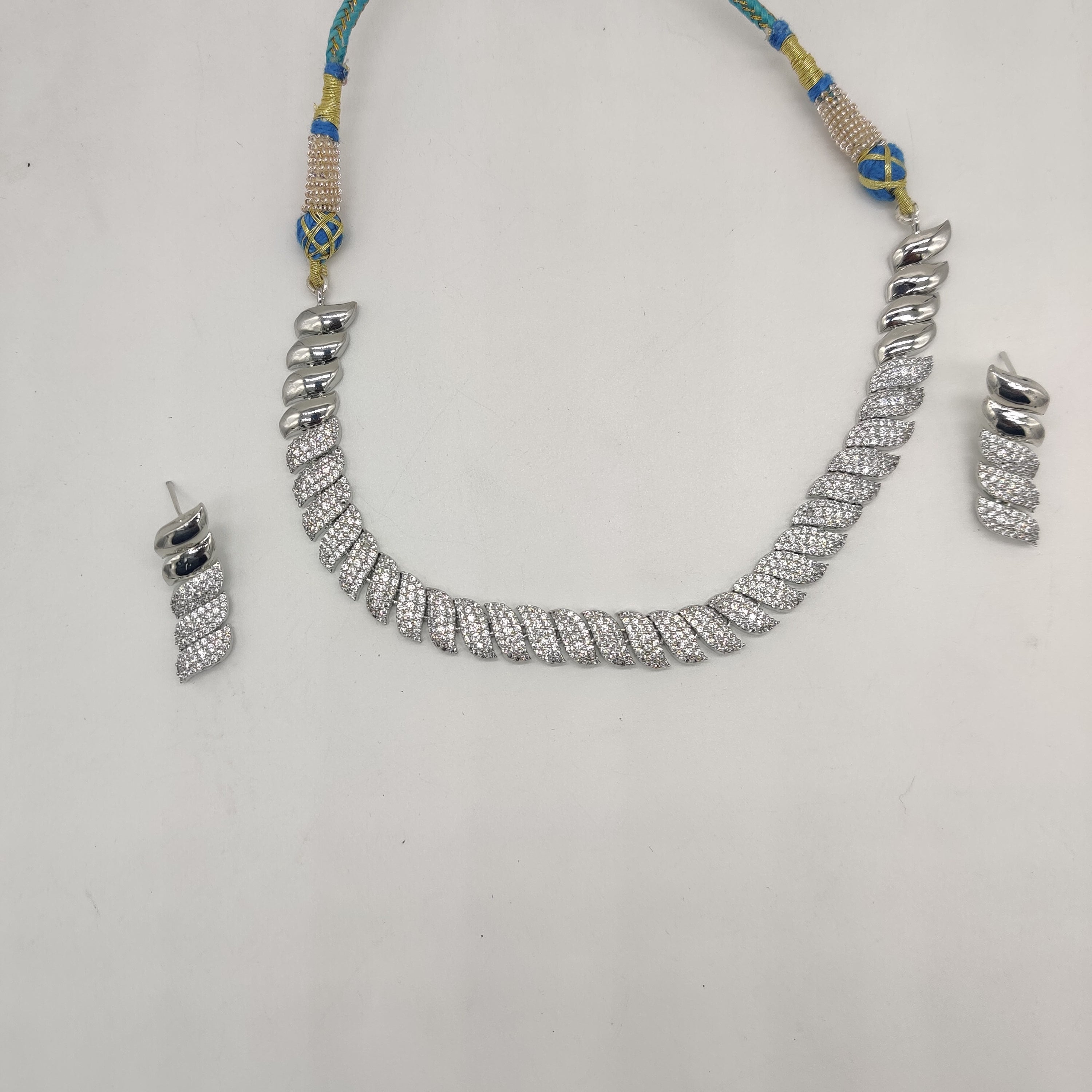 White CZ Necklace Set