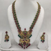 Multicolour CZ Swan Necklace Set