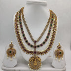 Triple Line Necklace Set