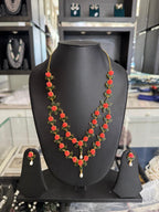 Coral necklace set