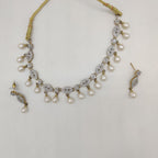 White CZ Necklace Set