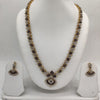 White Brown CZ Long Necklace Set