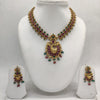 Multicolour CZ Peacock Necklace Set