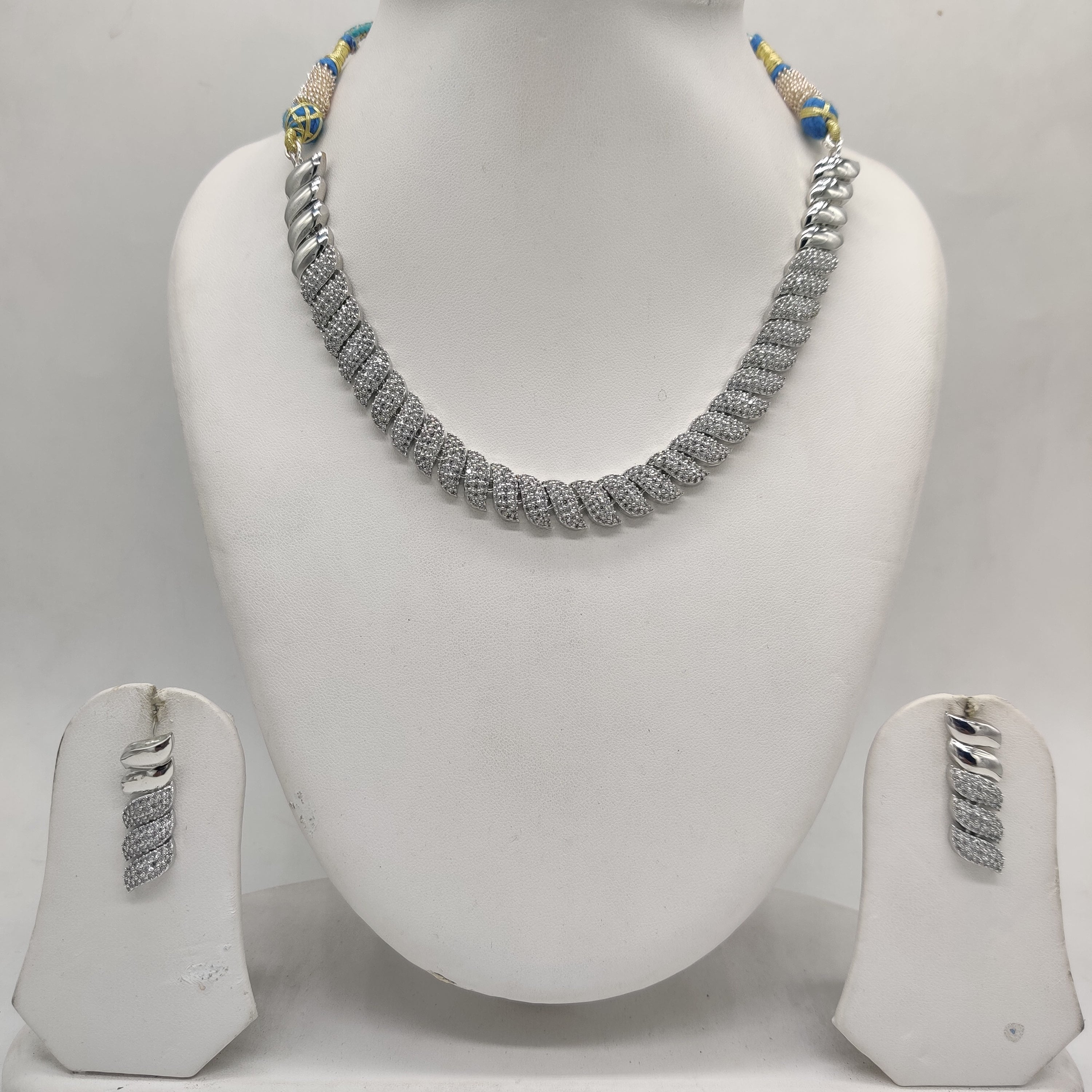White CZ Necklace Set