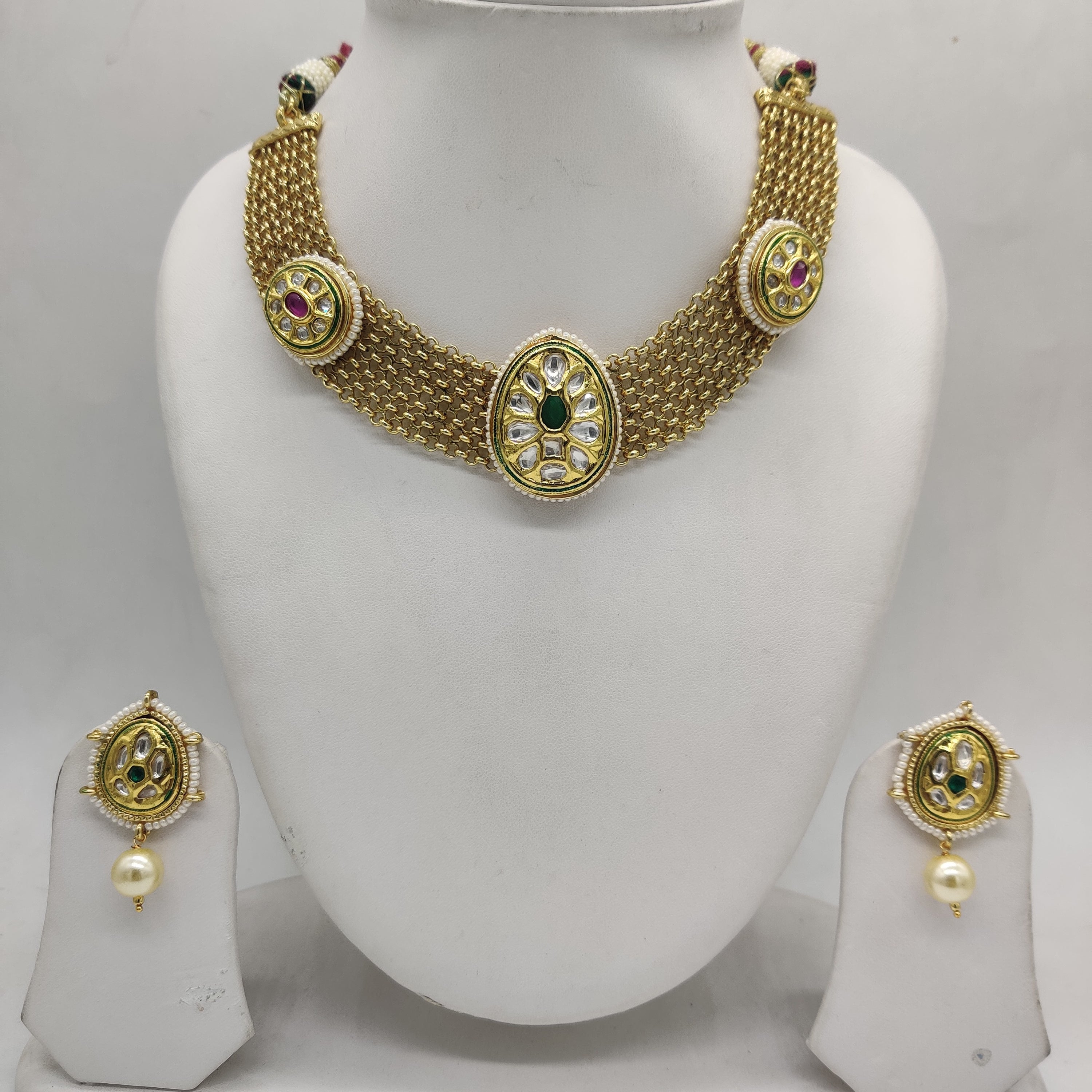 Kundan Jali Necklace Set
