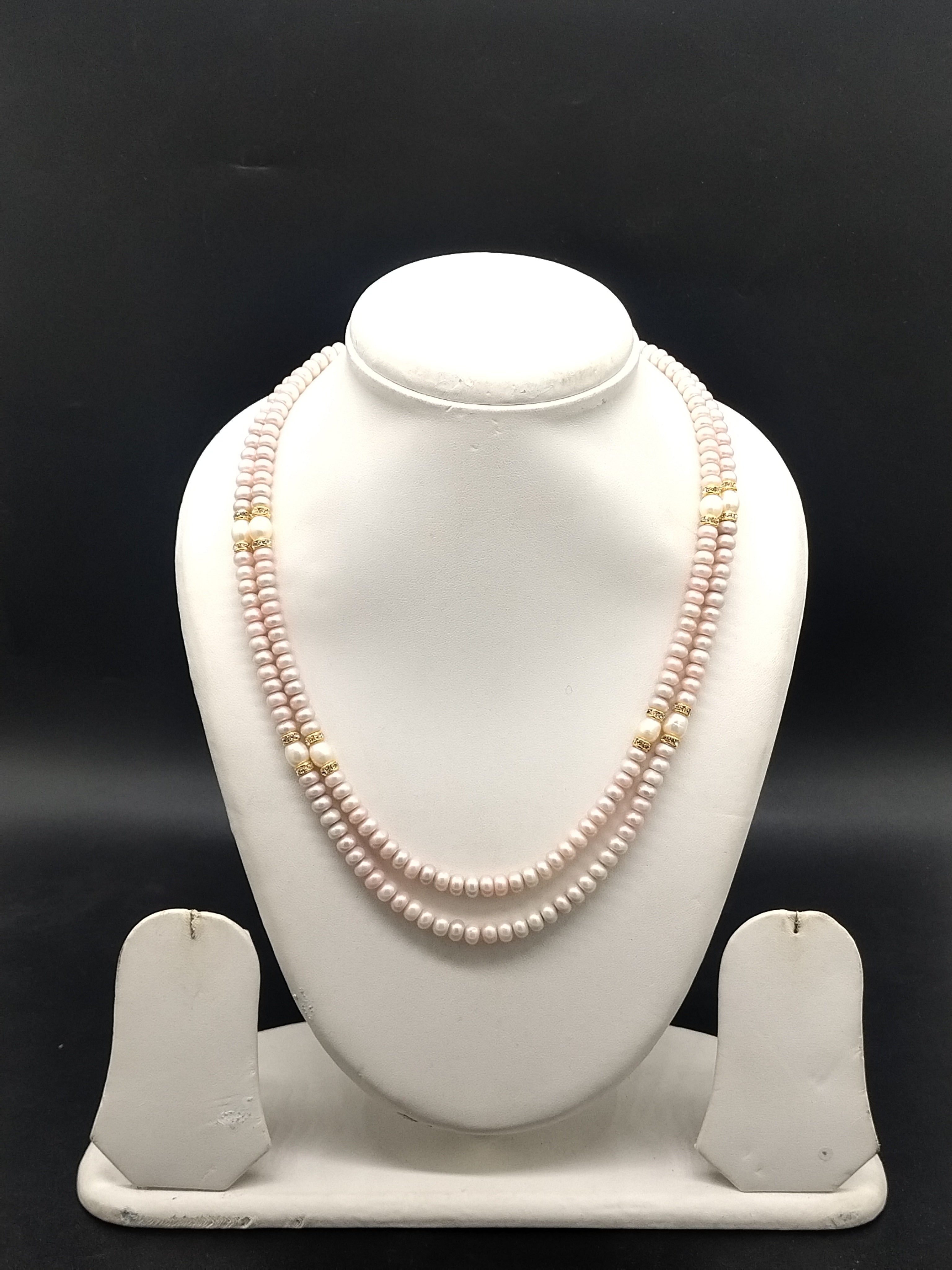 2 line pearls mala