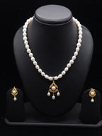 Classic Button Pearl Strand & Filigree Pendant Set