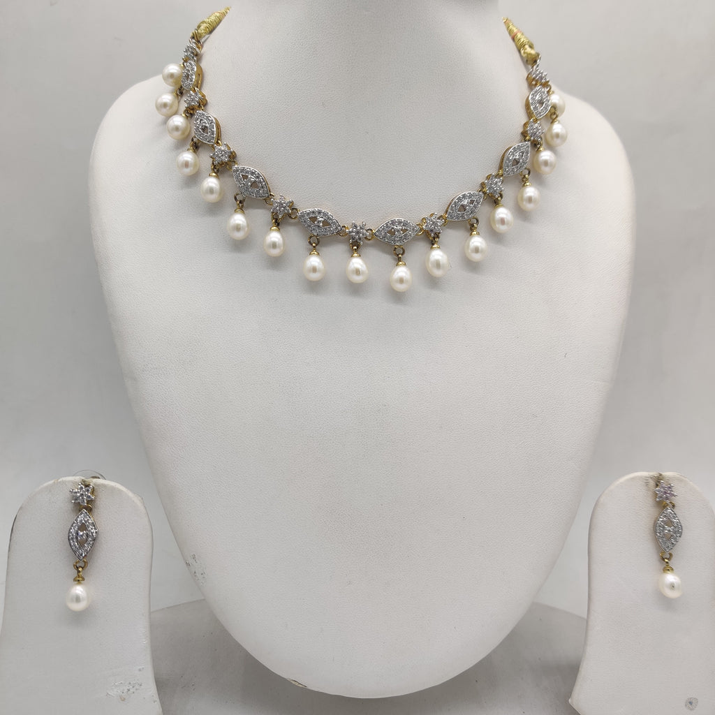 White CZ Necklace Set