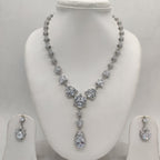 White CZ Necklace Set