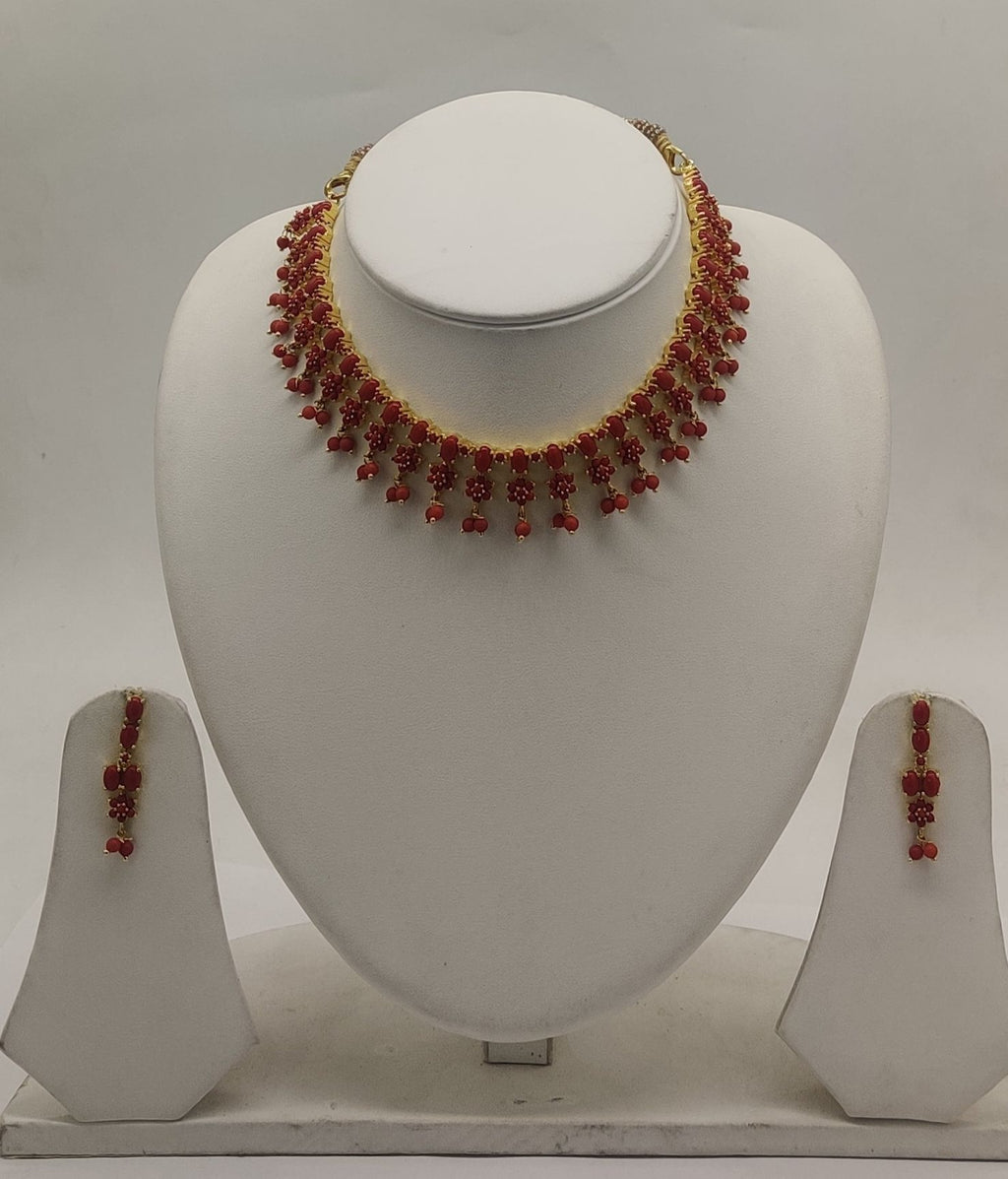 Coral Necklace Set